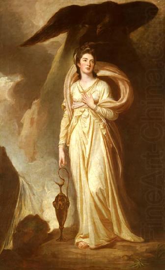 George Romney Elizabeth Harriet Warren (Viscountess Bulkeley) as Hebe china oil painting image